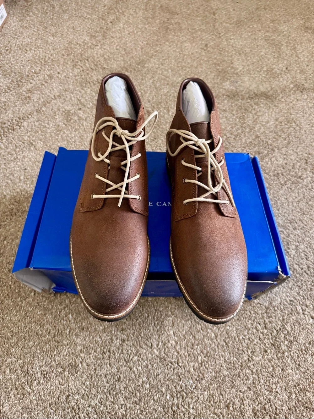 Men's Vince Camuto Brown Chukka Boots - Premium Casual Lace-Up